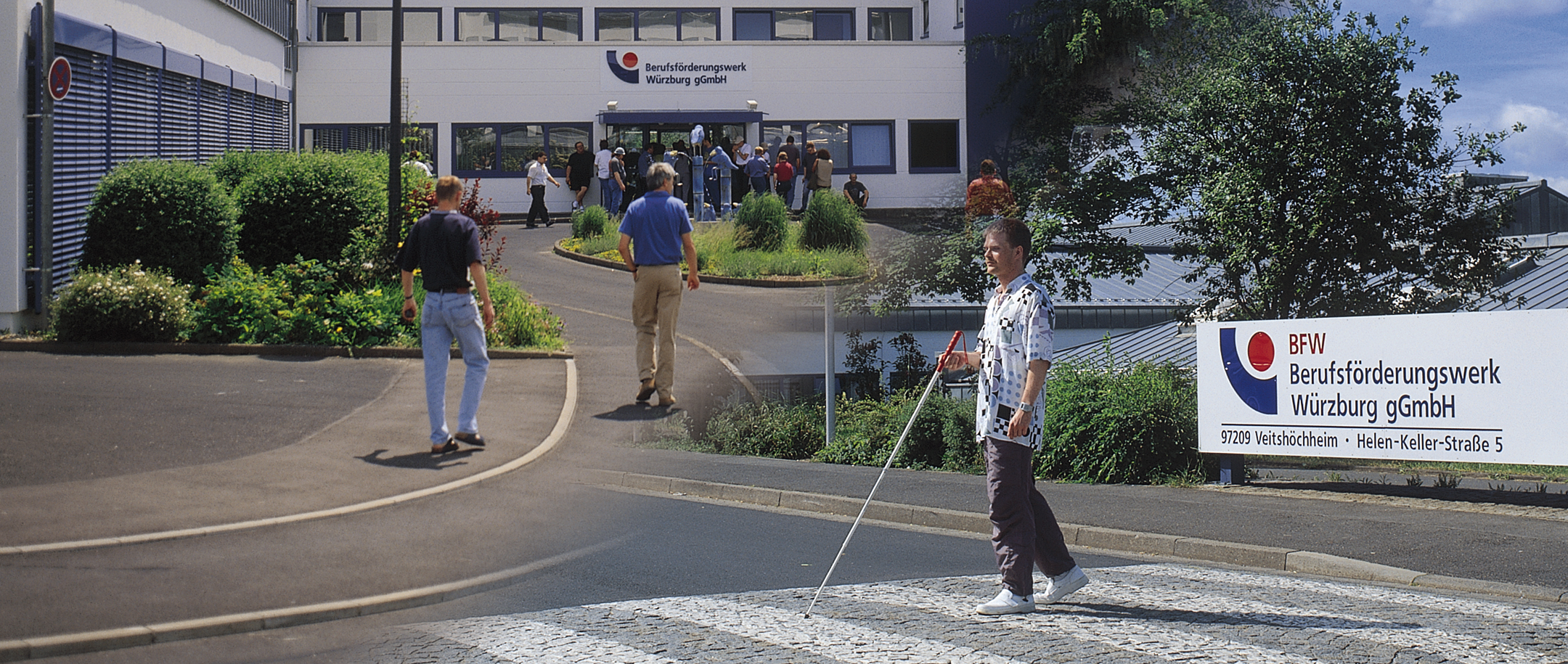 Foto Teilnehmer*innen auf dem BFW-Gelände