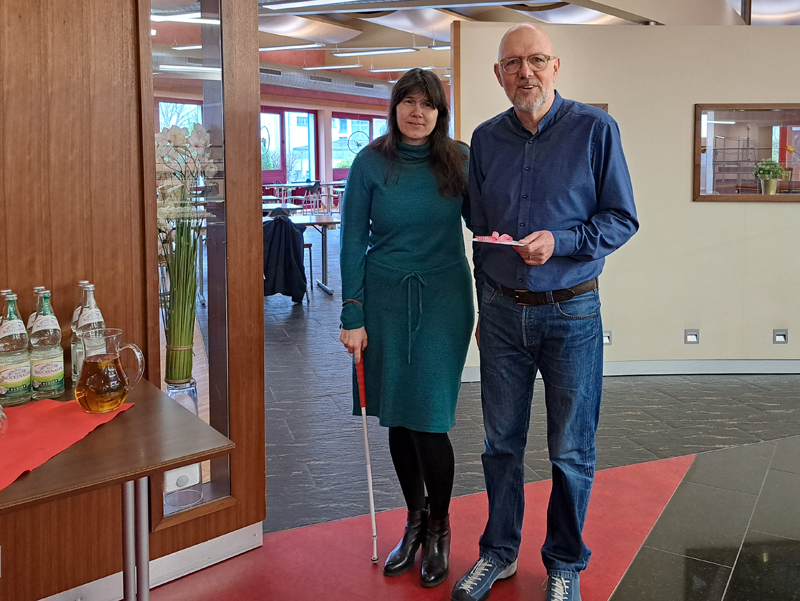 Foto Bruno Kuhn mit Geschäftsführerin Judith Faltl Foto Bruno Kuhn mit Geschäftsführerin Judith Faltl