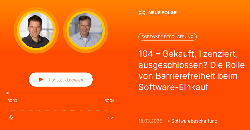 Ankündigung des Podcasts auf dem Lizenzlage-Portal mit Fotos von Ernst Heßdörfer und Rainer Brell Ankündigung des Podcasts auf dem Lizenzlage-Portal mit Fotos von Ernst Heßdörfer und Rainer Brell