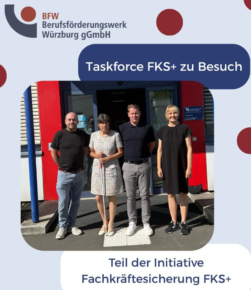Geschäftsführerin Judith Faltl, Abteilungsleiter Thomas Schmitt mit den Vertreter*innen der Taskforce Geschäftsführerin Judith Faltl, Abteilungsleiter Thomas Schmitt mit den Vertreter*innen der Taskforce